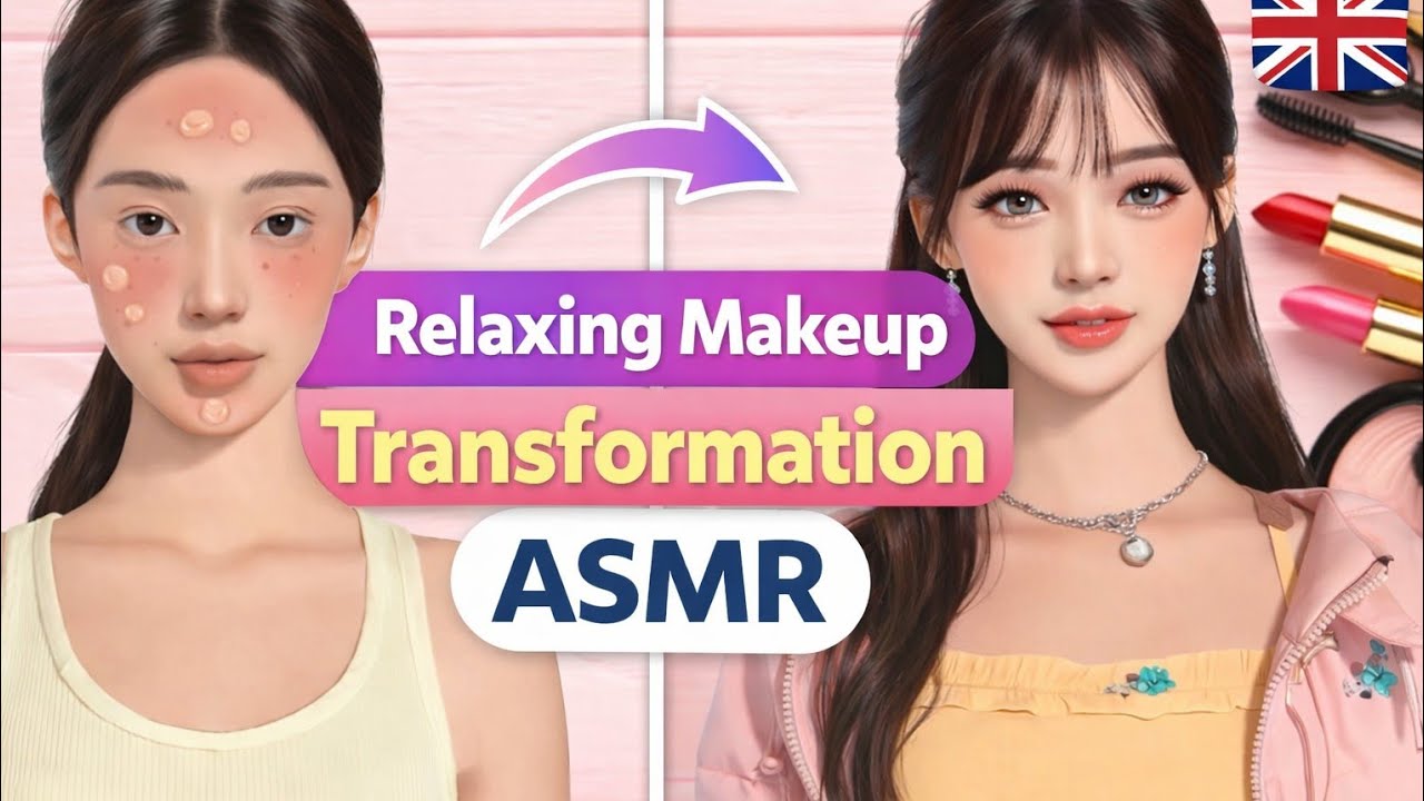 ASMR Makeup Transformation 💄 Relaxing Beauty Routine | Soft Spoken Makeup ASMR