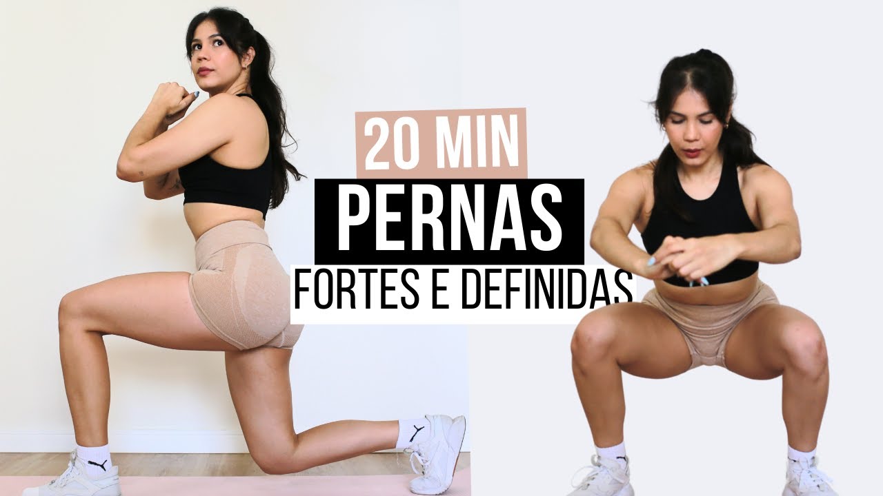 TREINO PARA ENGROSSAR AS COXAS SEM EQUIPAMENTOS | 20 MIN PARA DEFINIR AS PERNAS EM CASA