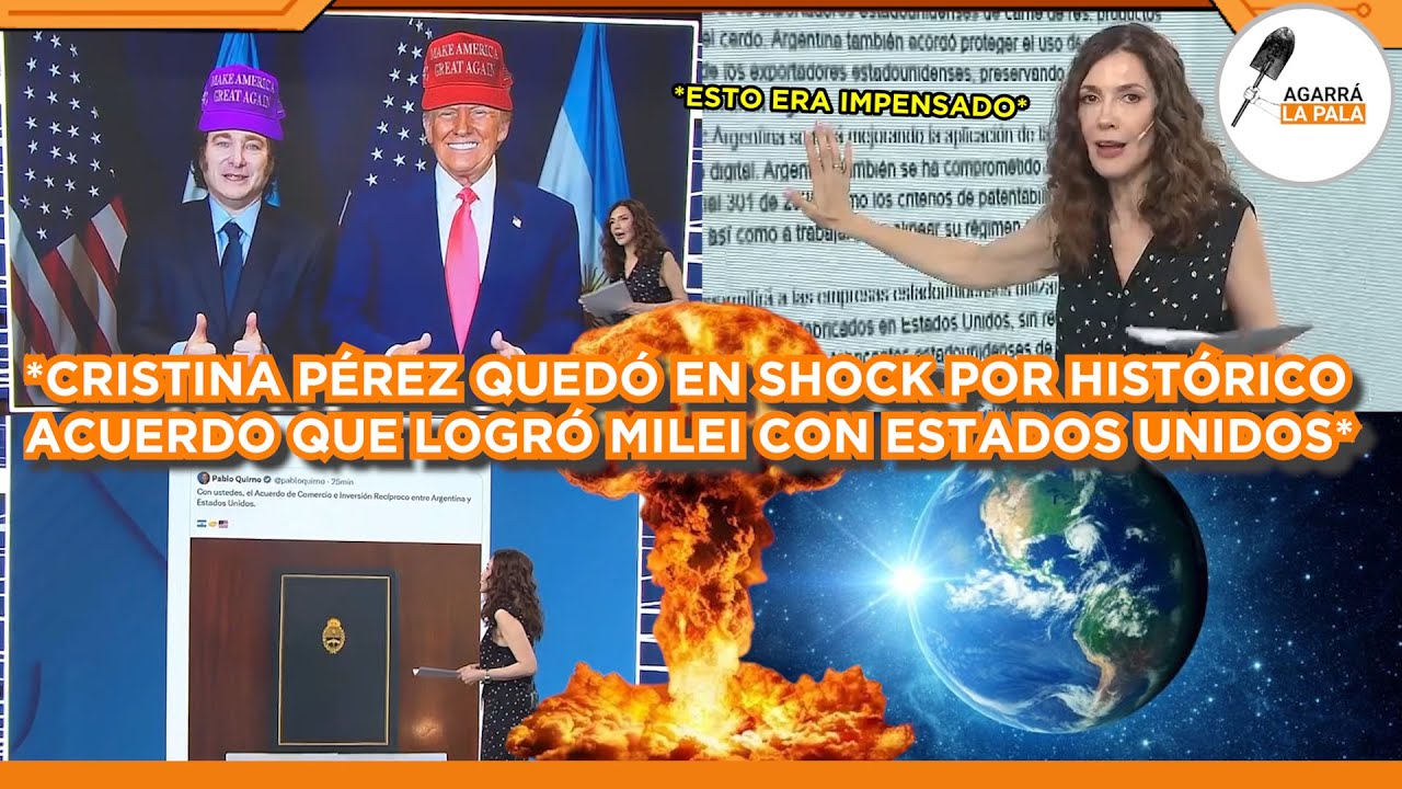 CRISTINA PÉREZ QUEDÓ EN SHOCK POR HISTÓRICO ACUERDO QUE MILEI FIRMÓ CON ESTADOS UNIDOS: "IMPENSADO"