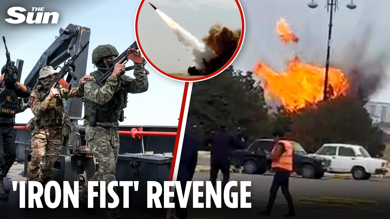 Azerbaijan vows to crush Iran with 'iron fist' after two suicide drones nosedive into airport