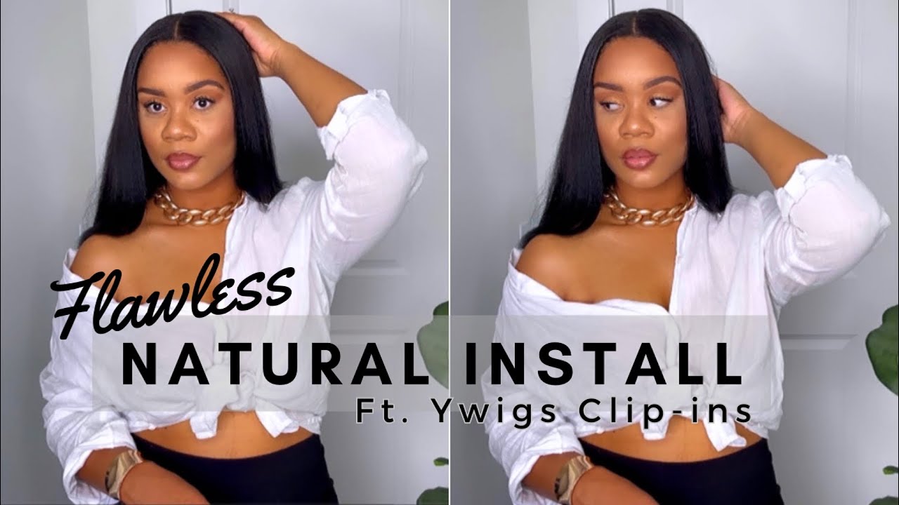 The Best Clip-Ins for Natural Hair| Flawless Natural 5 Minute Install ft Ywigs