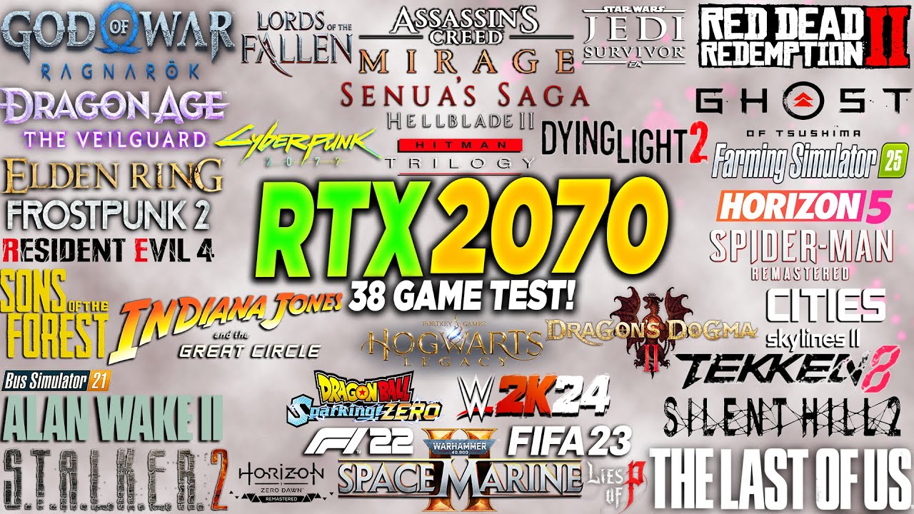 RTX 2070 + i5 10400F Test in 38 Games