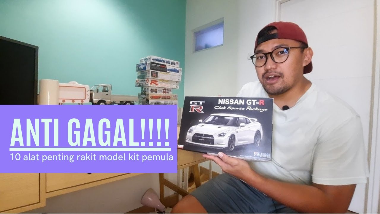 Anti gagal! 10 alat penting rakit model kit 1: 24. Langsung buat GTR R35 Fujimi. (Part 1)