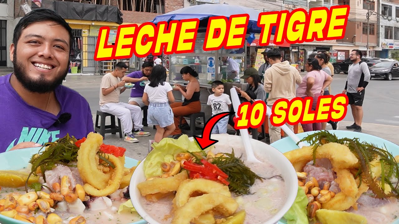LECHE de TIGRE en PLATO SOPERO a 10 SOLES
