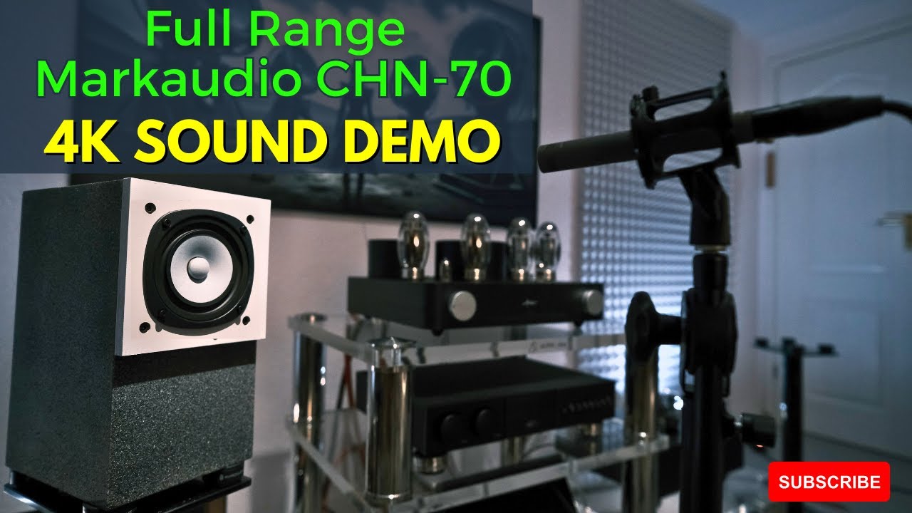Демонстрация звука 4-дюймовых полнодиапазонных динамиков Markaudio CHN-70