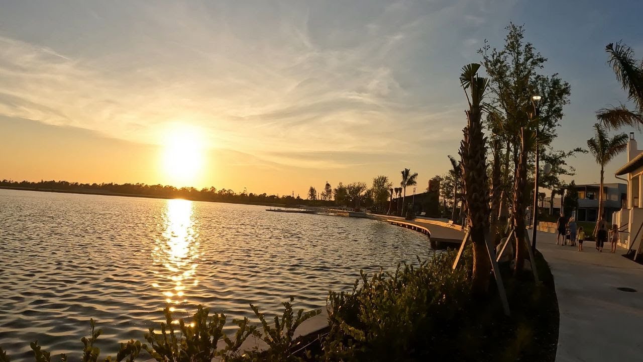 Beautiful Sunset at Wellen Park, North Port, Florida (4K)