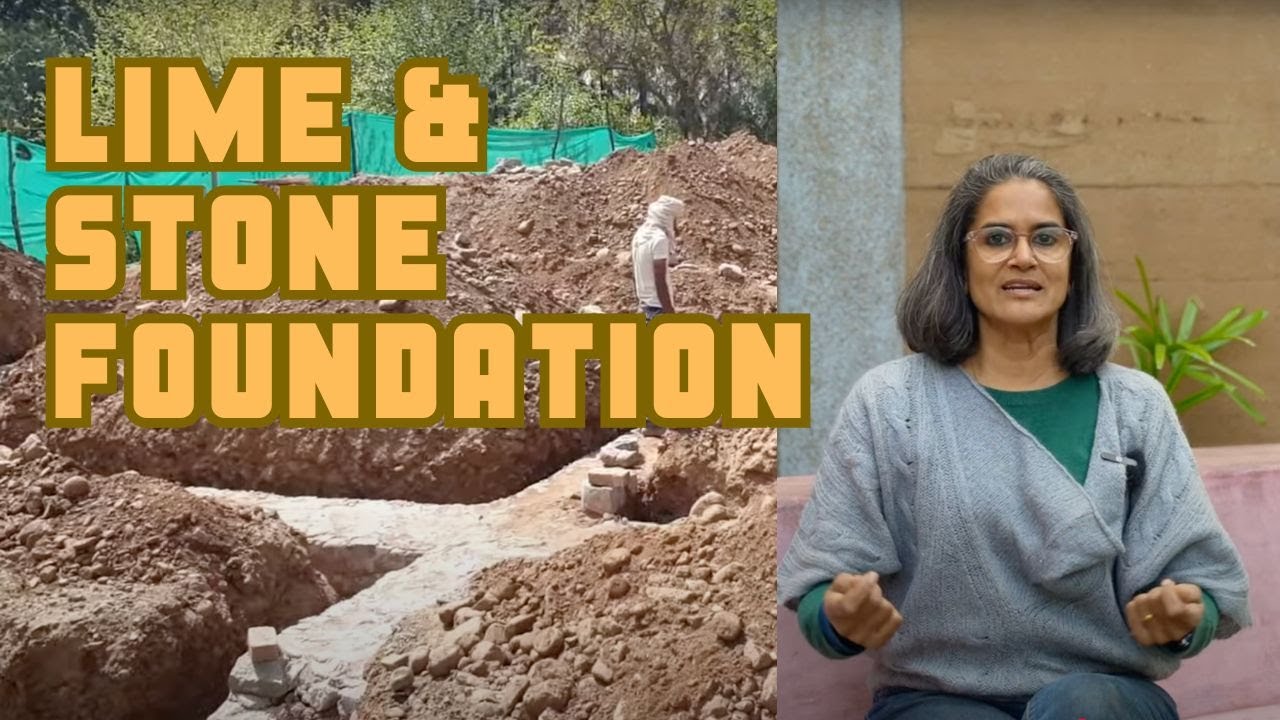 Make a Lime & Stone Foundation for a Sustainable House!