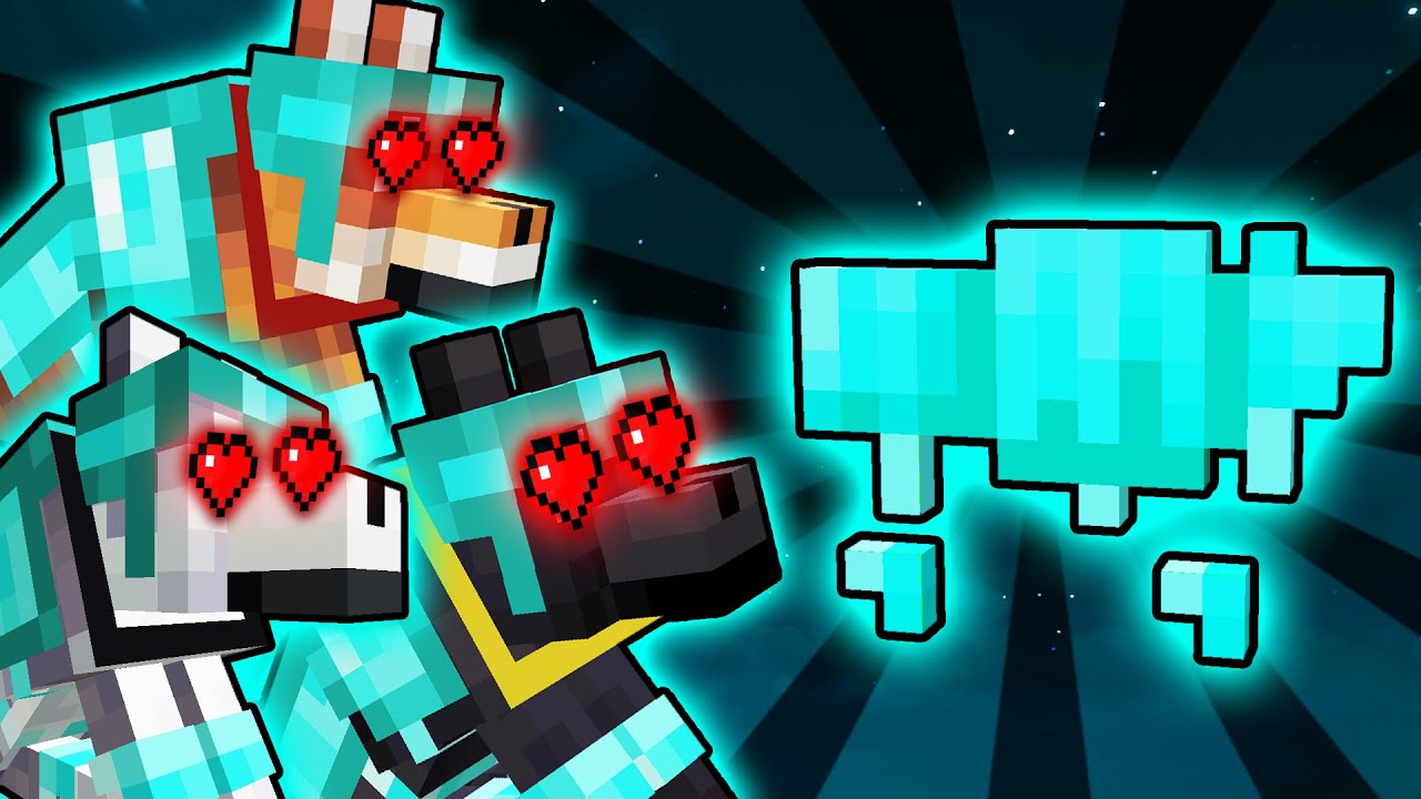 If Diamond Wolf Armor Existed - Minecraft