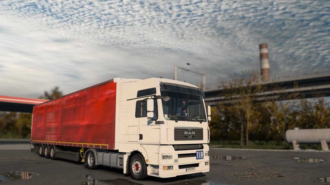Realistic Driving Man TGA 18.430 Euro Truck Simulator 2 POV Drive 4K 1.54+Wheel Cam