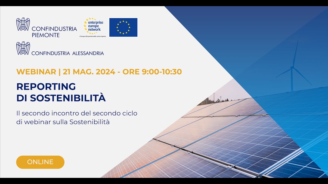 2 webinar | Reporting di sostenibilità