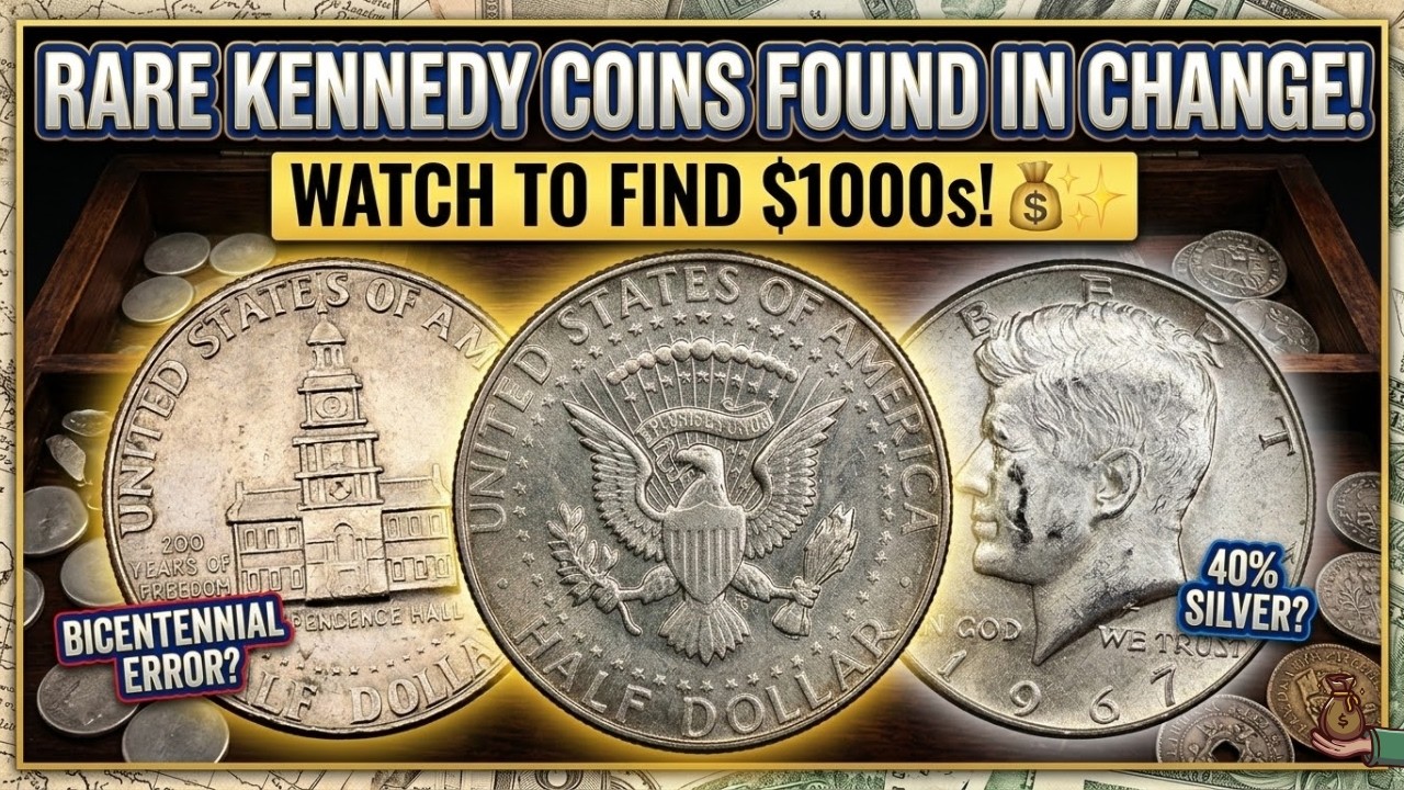 Most Valuable Kennedy Half Dollar Coins Worth BIG Money – Rare 50 Cent Coins to Look For Big Money!
