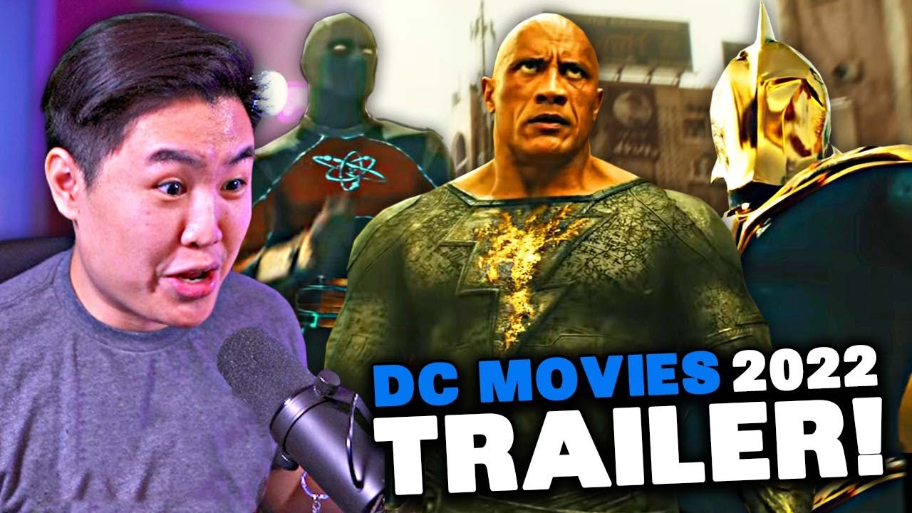 DC MOVIES 2022 - NEW BLACK ADAM, FLASH, THE BATMAN Trailers!! [REACTION]