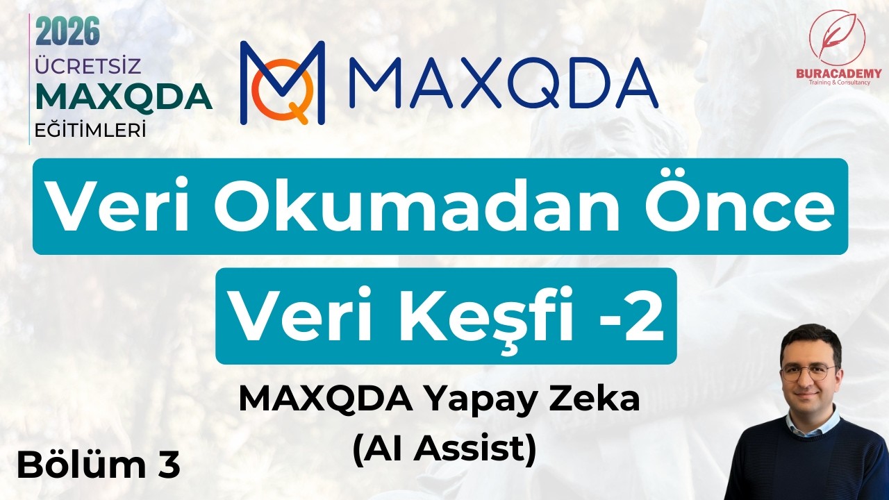 Veri Okumadan Önce Veri Keşfi -2: MAXQDA Yapay Zeka (AI Assist)