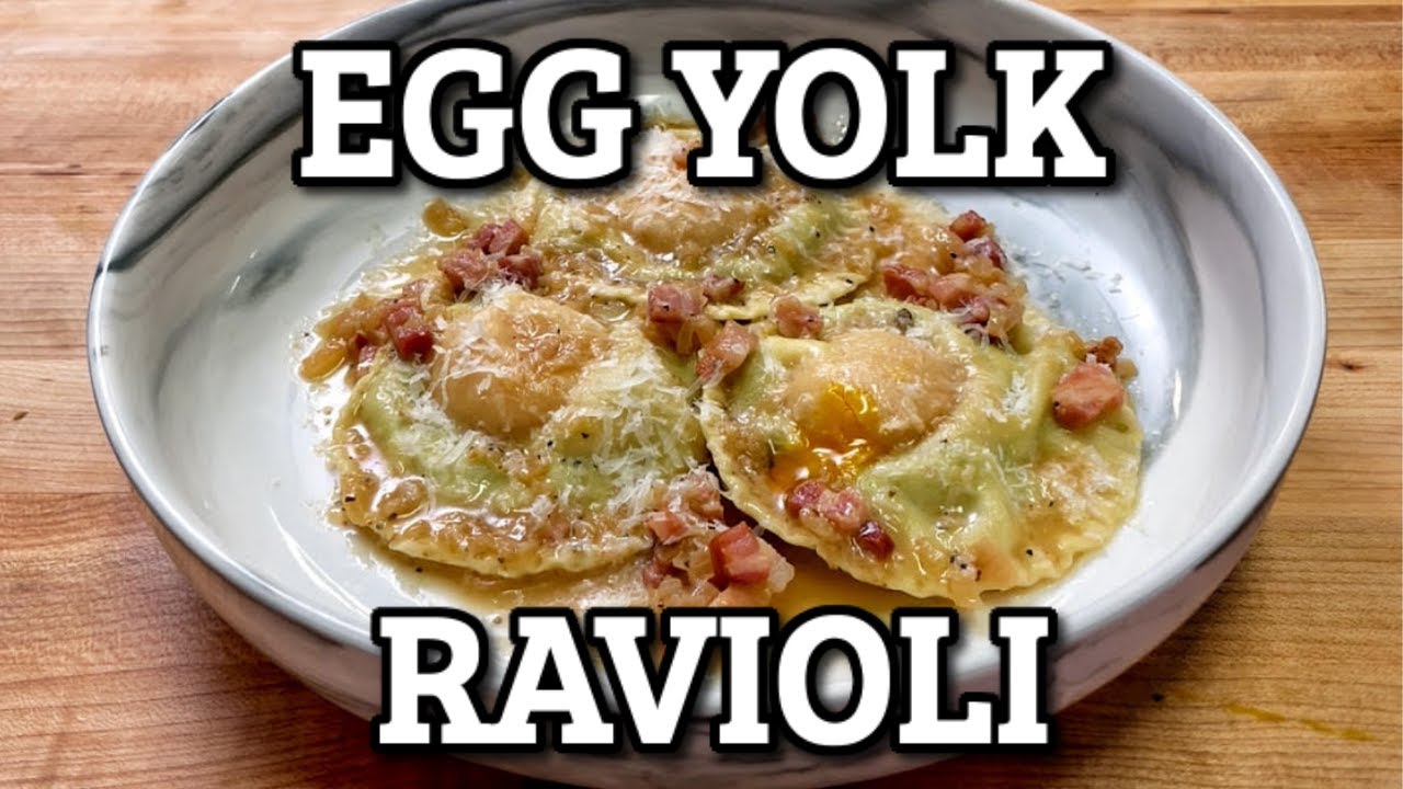 How To Make Runny Egg Yolk Ravioli!
