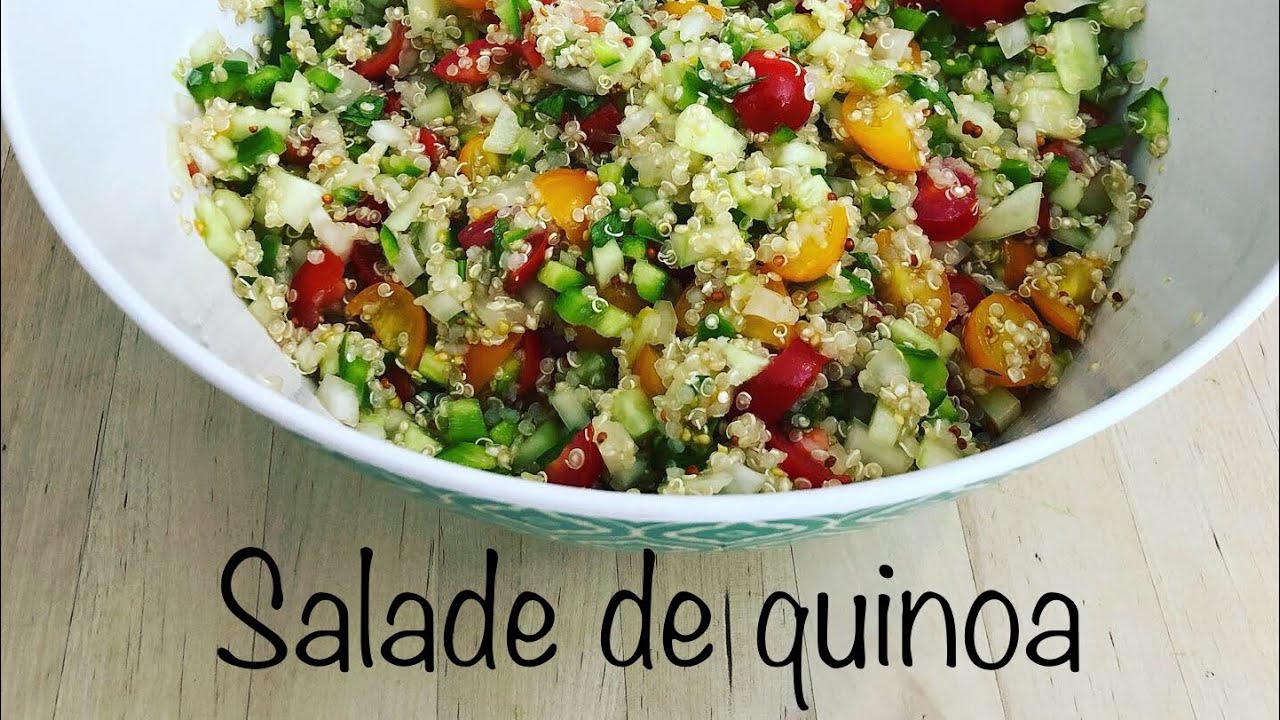 Salade de quinoa fraîche et colorée