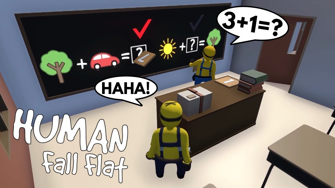 Миньоны идут в школу в Human Fall Flat