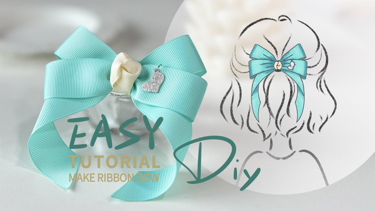【Бантики  DIY】 Как сделать Красивые  бант на зажиме из лент /Базовые банты для волос /ручнаяработа