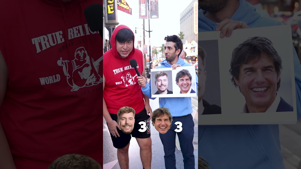 MrBeast vs Tom Cruise: Asking Hollywood Tourists Who's More Famous? #mrbeast #tomcruise