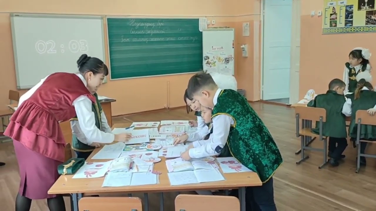 Ашық сабақ.Қазақ тілі.Зат есімнің көпше және жекеше түрі.