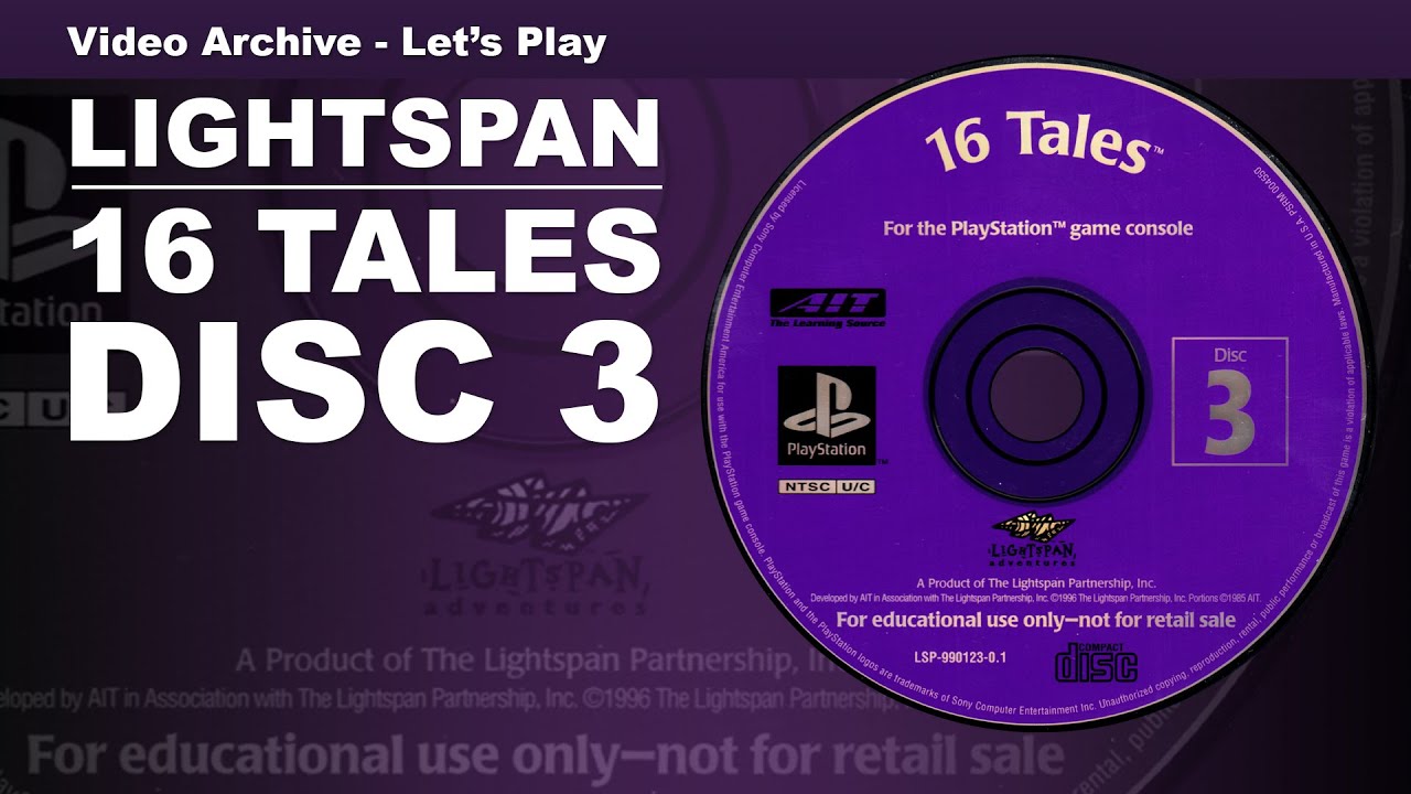 PlayStation Lightspan 16 Tales Disc 3 | Game-Rave TV Video Archive Let's Play