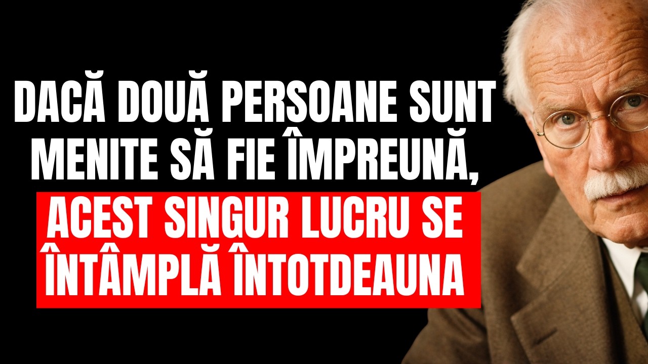 Dacă două persoane sunt menite să fie împreună, un lucru se întâmplă întotdeauna  Carl Jung