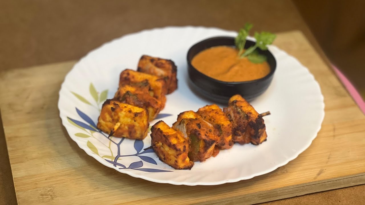 Air Fryer Paneer Tikka Recipe | Healthy High Protein Indian Snack