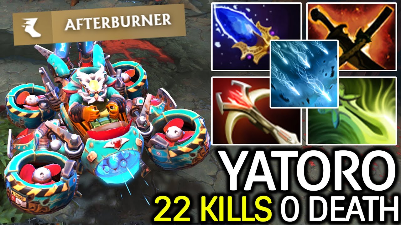 YATORO Carry God – Gyrocopter Hard Carry 22 Kills Dota 2