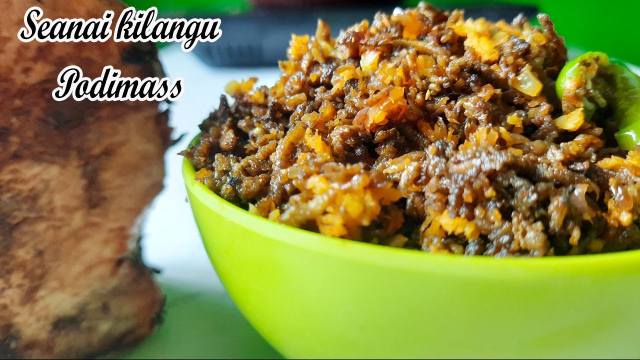 Yam sidedish | Seanai kizhangu podimass | சேனைக்கிழங்கு பொடிமாஸ் | Elephant foot yam podimas