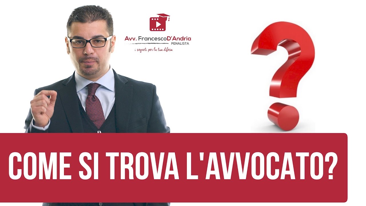 Come si trova l'avvocato?