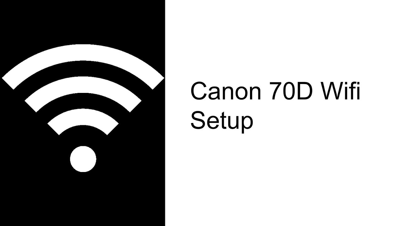 Настройка Wi-Fi для Canon 70D