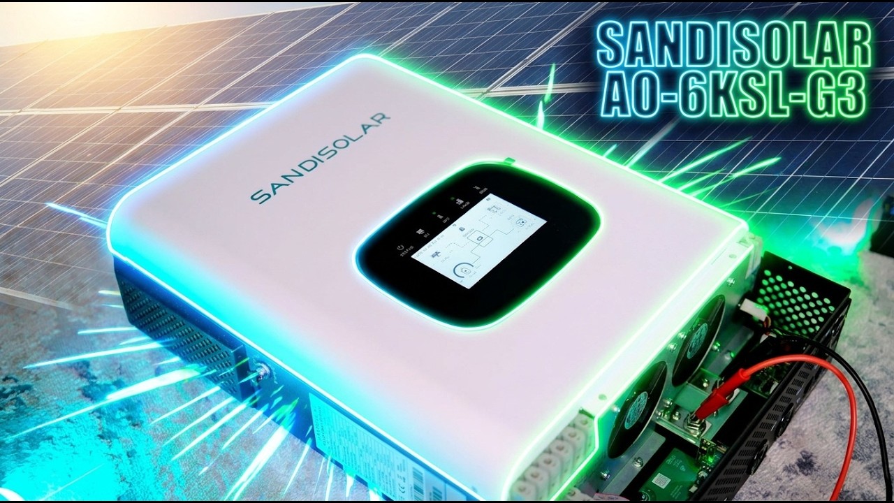 An interesting new SANDISOLAR Pro 6.5kW AO-6KSL-G3 solar inverter. Home Assistant integration.