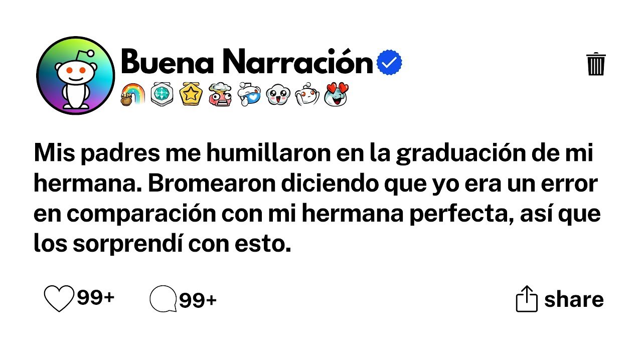 Mis padres me humillaron en la graduación de mi hermana