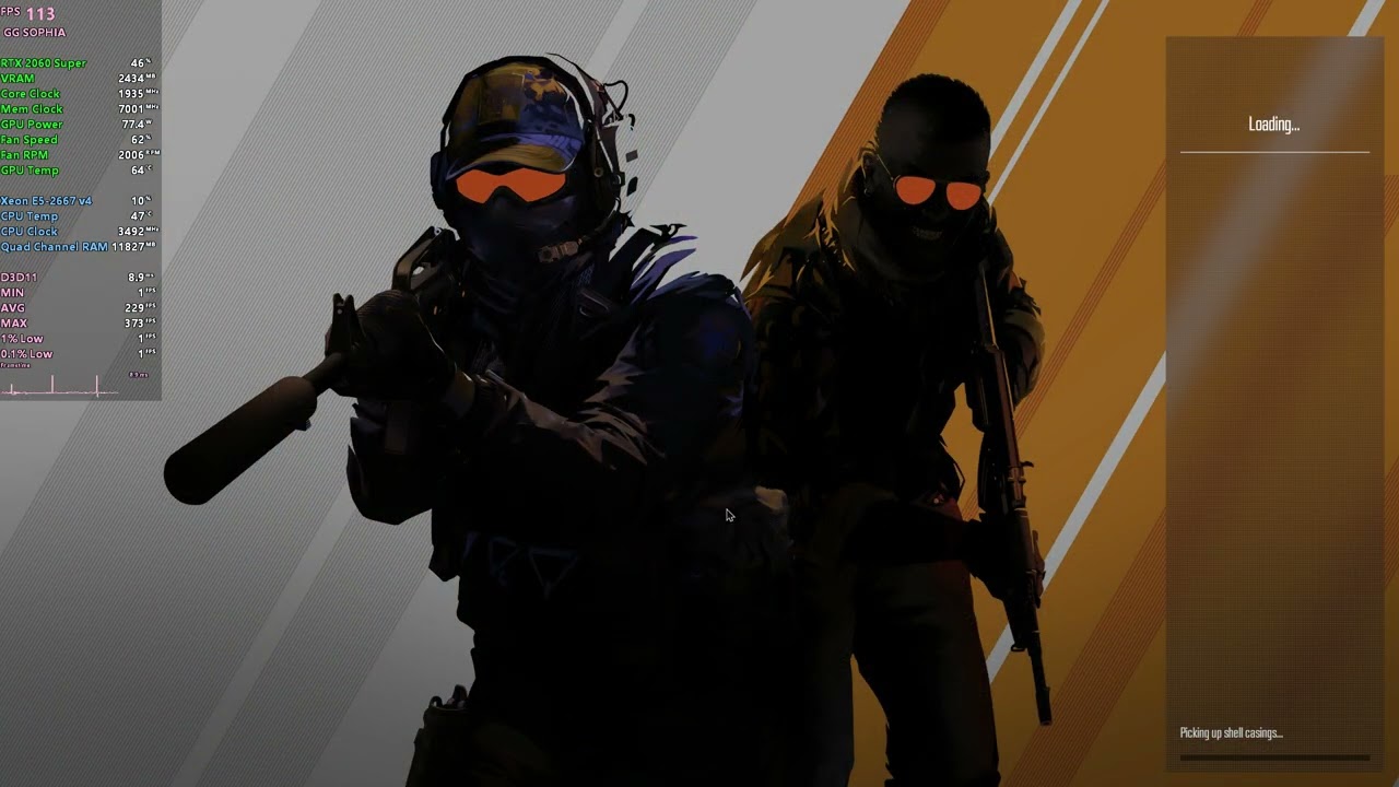 Counter-Strike 2 [CS2] - Xeon 2667v4 + RTX 2060 SUPER