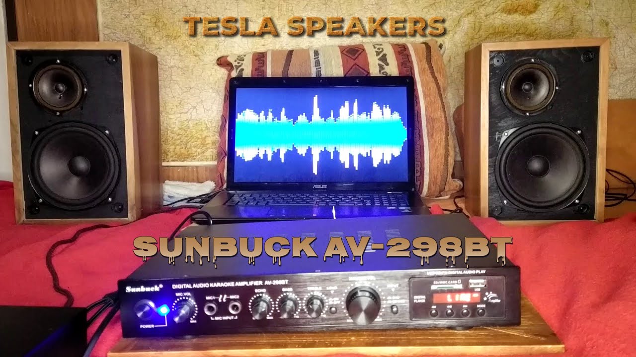 Sunbuck av-298bt + Tesla ARS 9204 - Sound test