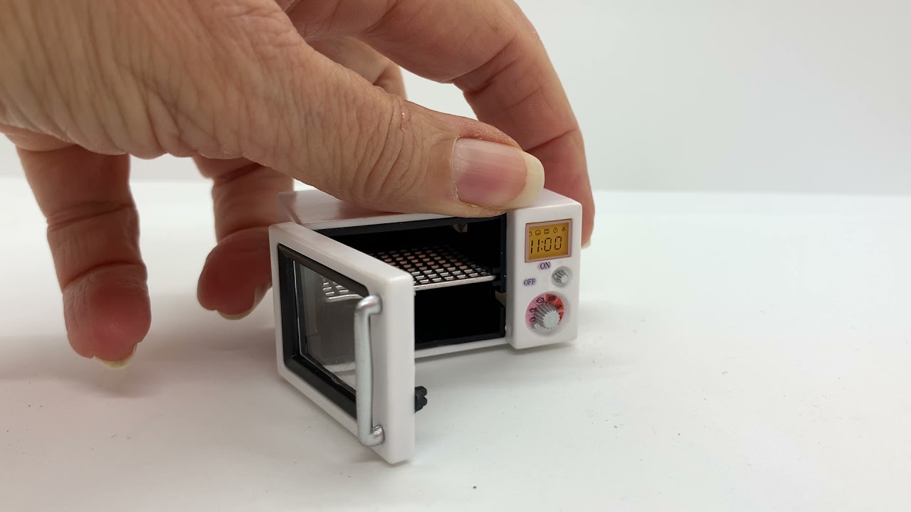 Lighted Miniature Microwave Oven
