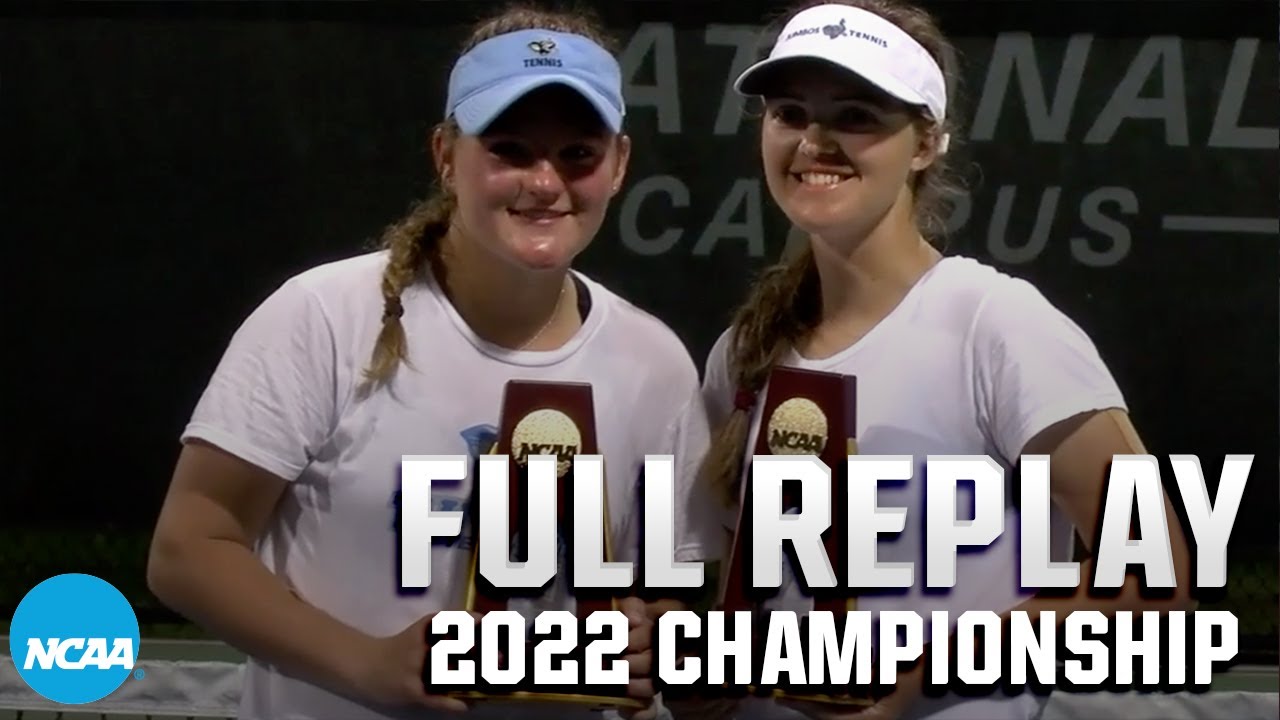 2022 NCAA DIII tennis women's doubles championship (May 29) I FULL REPLAY