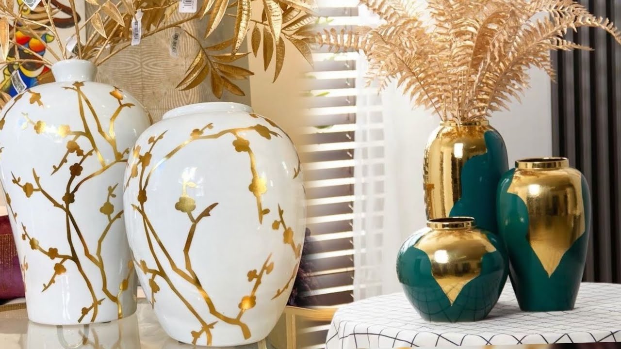 DECORACIÓN MODERNA 2025! JARRONES DECORATIVOS PARA DARLE UN TOQUE DE GLAMOUR Y BELLEZA A TU HOGAR