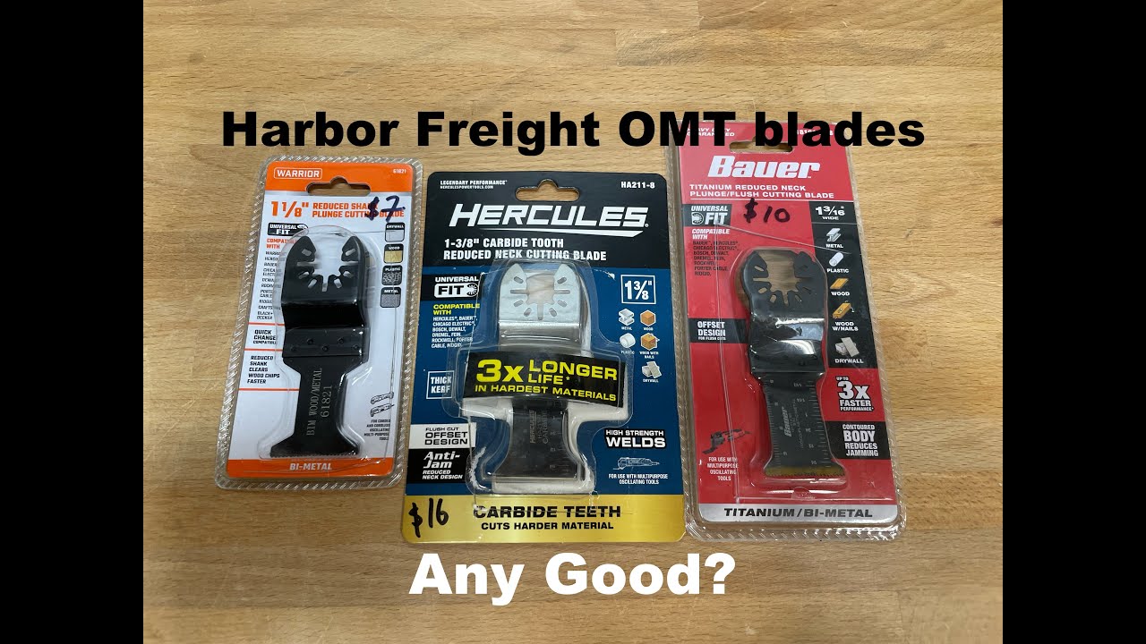 23-21 | Harbor Freight Oscillating Blades Review | Best OMT blades | ep.4 | Warrior Bauer Hercules