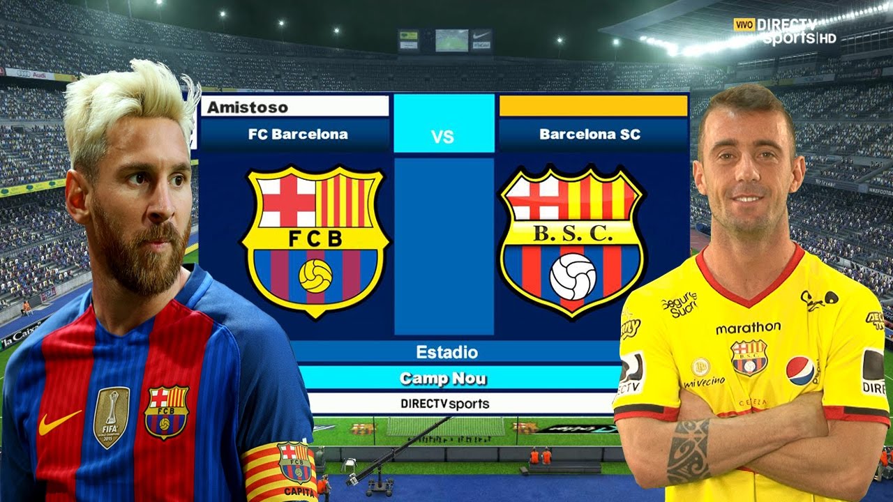 EL PARTIDO MAS EMOCIONANTE DE TODOS LOS TIEMPOS | BARCELONA SC VS FC BARCELONA | PES2013