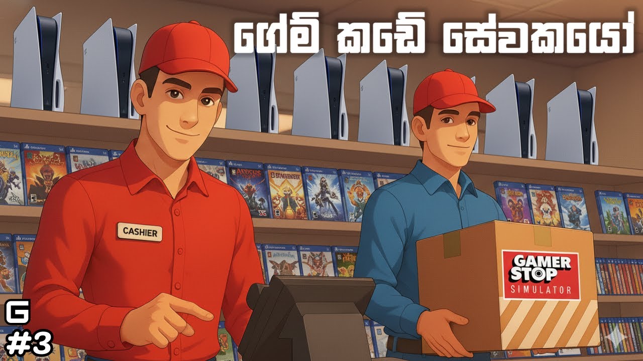 ගේම් කඩේ සේවකයෝ | Gamer Stop Simulator - Sinhala Gameplay | #3