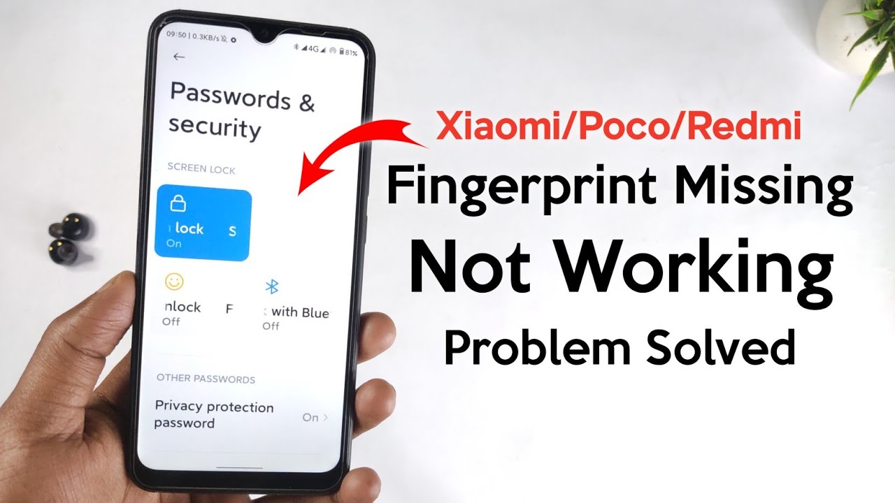 Xiaomi/Poco/Redmi Fingerprint Missing Or Not Working Problem Solved | Fingerprint Sensor Not Working