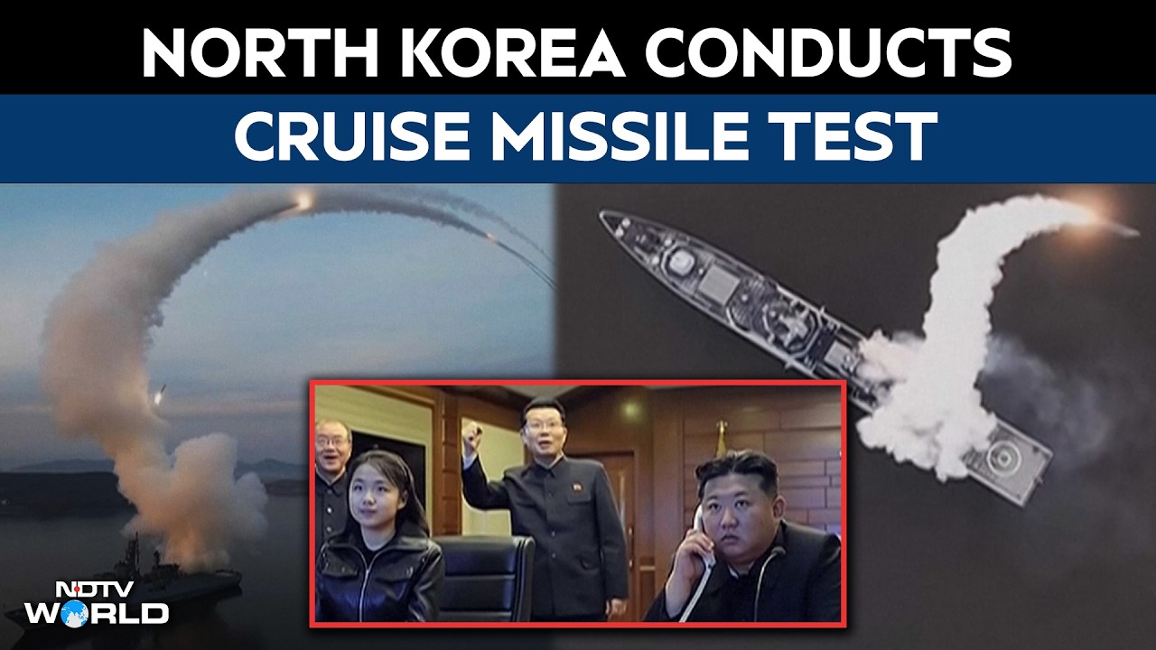 North Korea Conducts Cruise Missile Test, Kim Jong Un And Daughter Watch