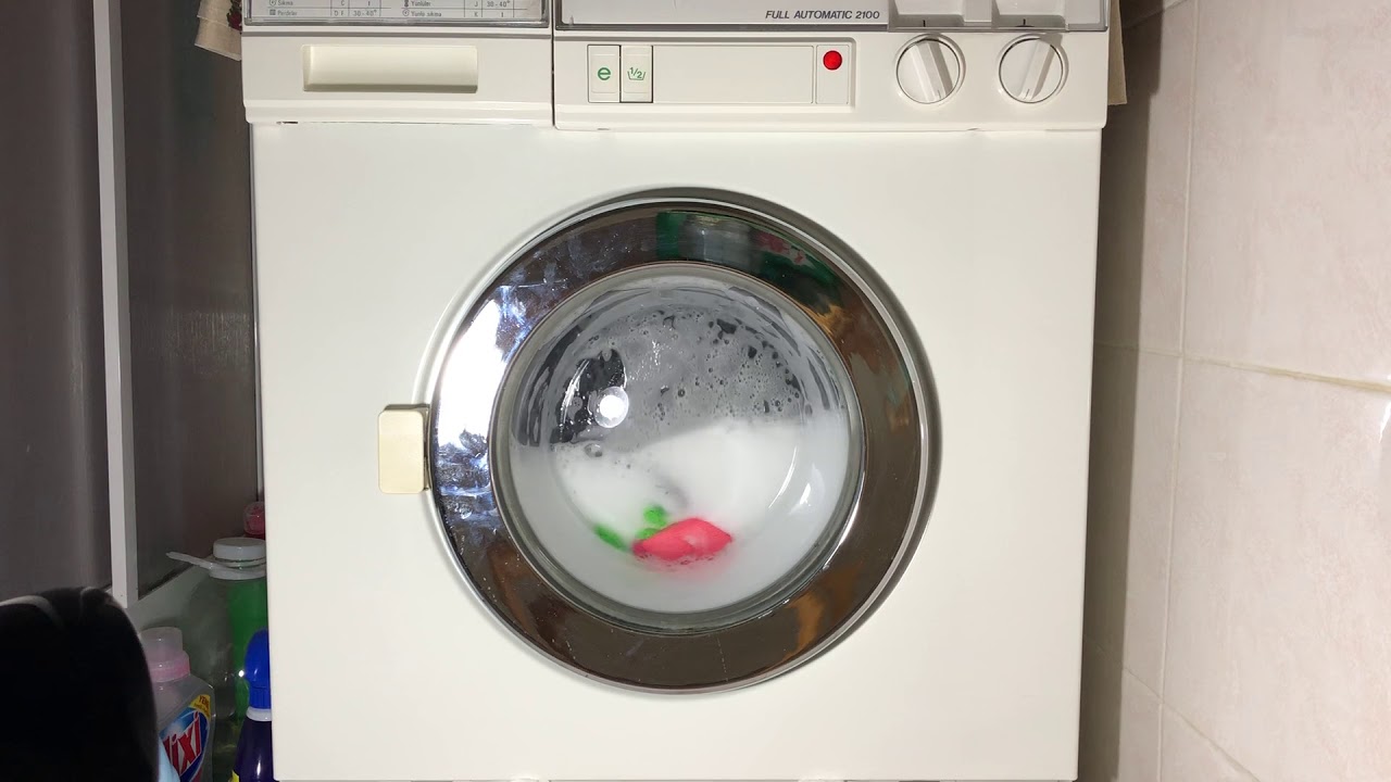 Arçelik 2100 program ‘G’ mini wash at 50’C with half load