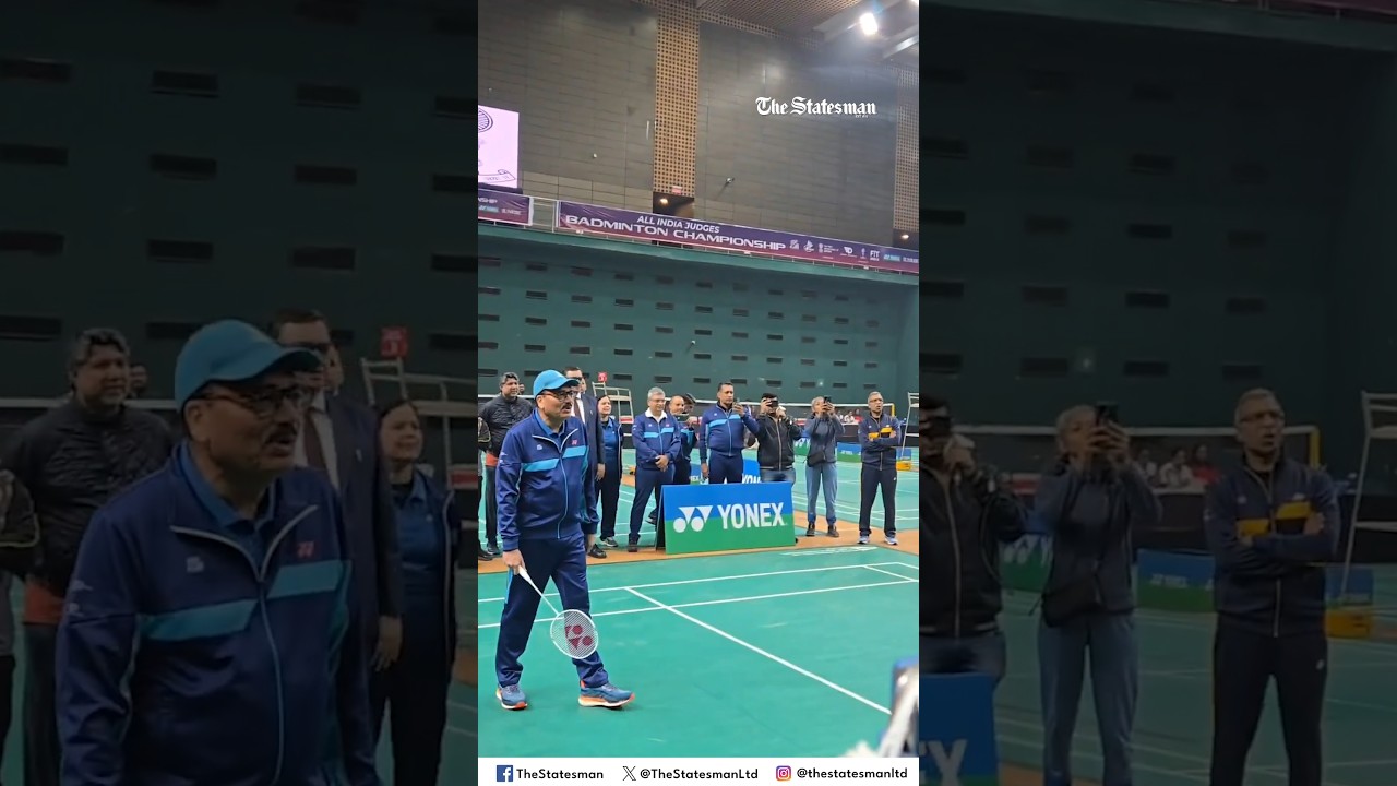 CJI Surya Kant plays badminton match with ministers