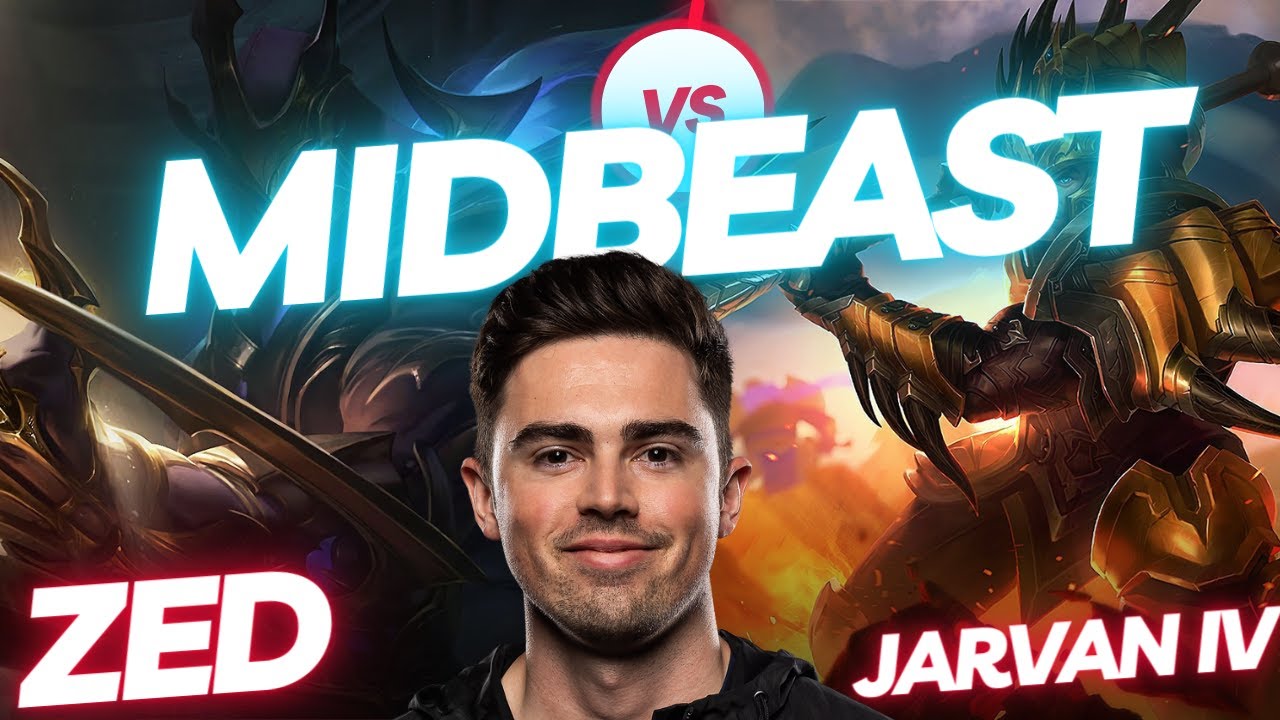 MIDBEAST | ZED VS JARVAN IV | JNG GAMEPLAY | Patch 14.8 / Season 14 | #LeagueofLegends