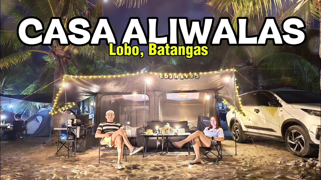 MALAGUNDI POINT BEACH CAR CAMPING | CASA ALIWALAS | LOBO BATANGAS | BLACKDOG AIR VILLA 12.0