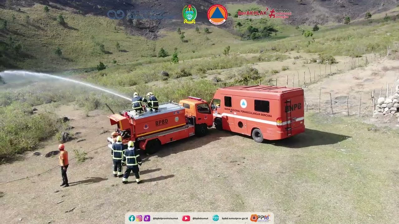 BPBD Provsu Bersama Tim Gabungan Berhasil Padamkan Karhutla dan Masih Siaga di Samosir