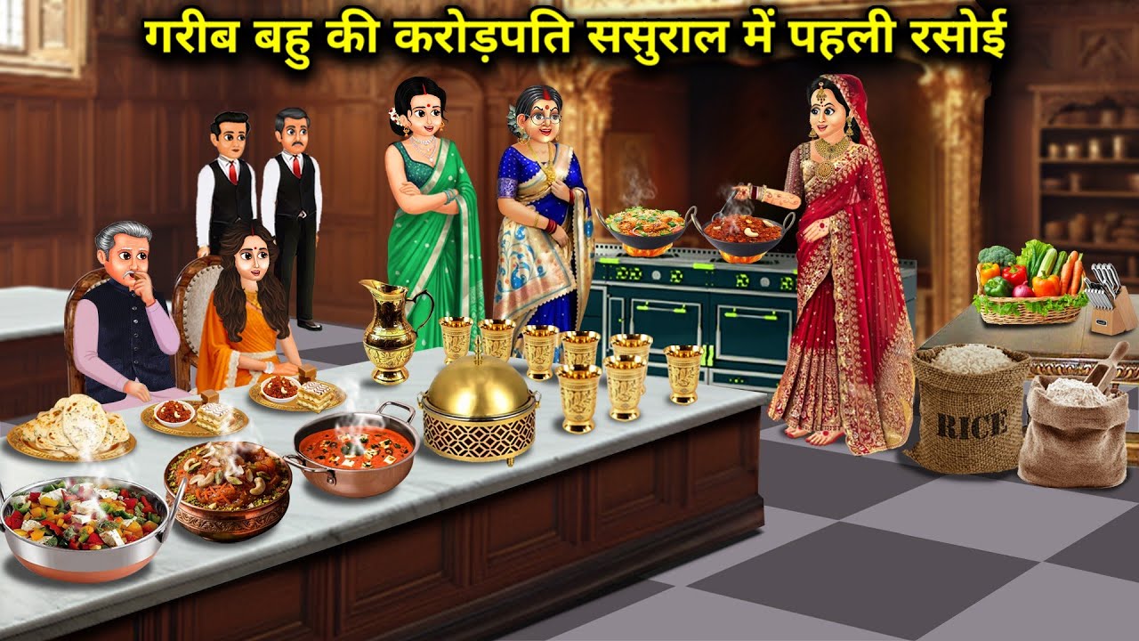 गरीब बहू की करोड़पति ससुराल में पहली रसोई||Poor daughter-in-law's first kitchen in her millionaire i