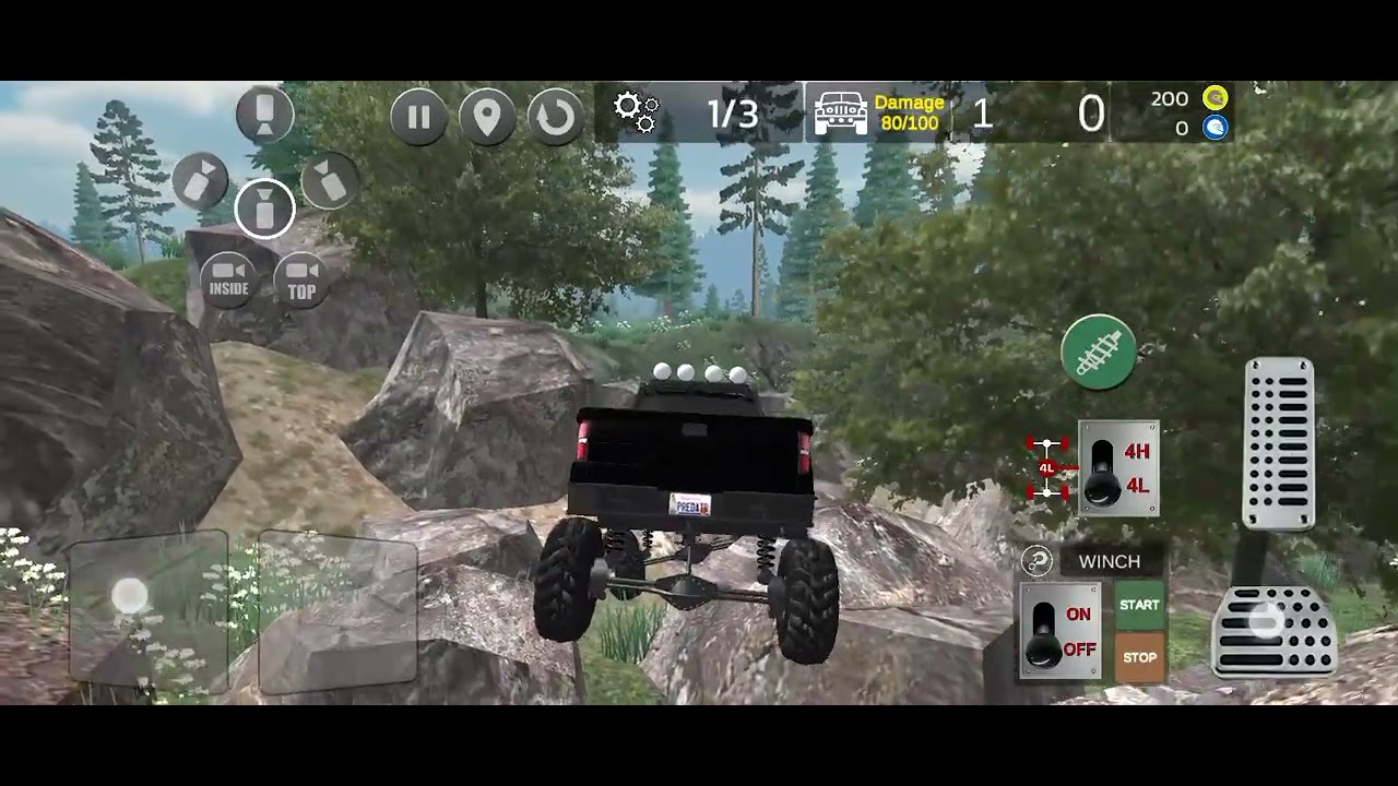 SUV of floating game for off roading game driving