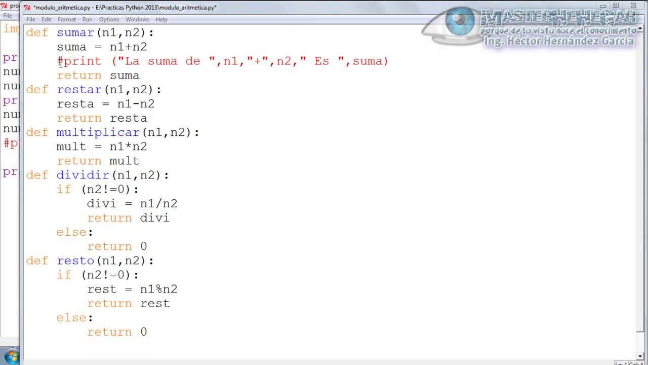 26 - Ejercicio Práctico con Módulos (Python)